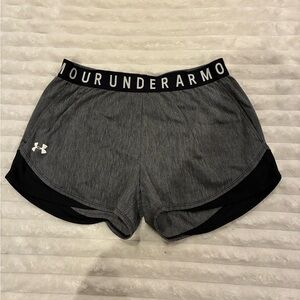 Under Armour Women's Athletic Shorts in Gray and Black